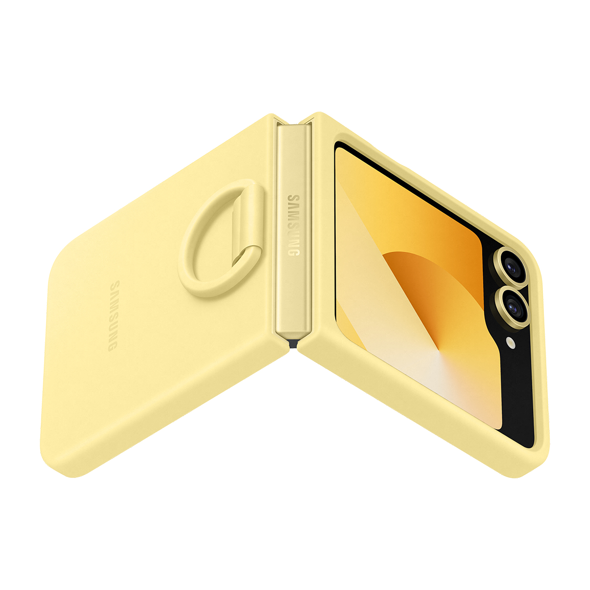Samsung EF-PF741TYEGWW mobile phone case 17 cm (6.7) Cover Yellow