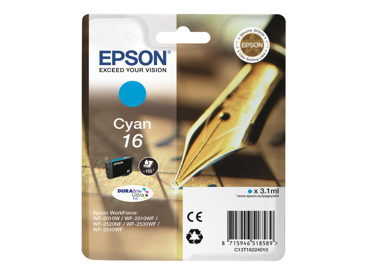 Epson Pen and crossword Singlepack Cyan 16 DURABrite Ultra Ink