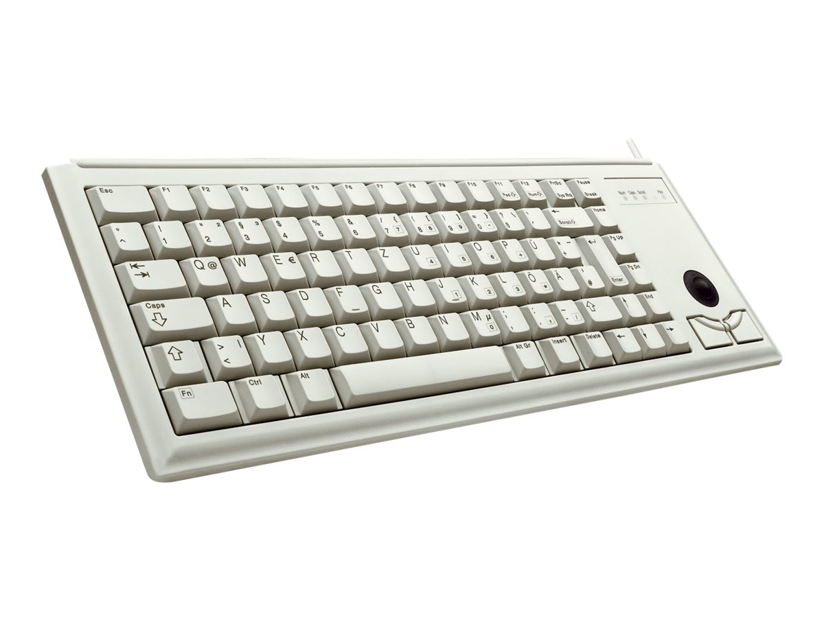 G84 4400LUBFR-0, Clavier avec trackball Filaire USB Compact, AZERTY Gris