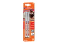 EDDING 751 paint - Marker - permanent - Wei� - Wasserbasierte Pigmenttinte - 1-2 mm (Packung mit 2)