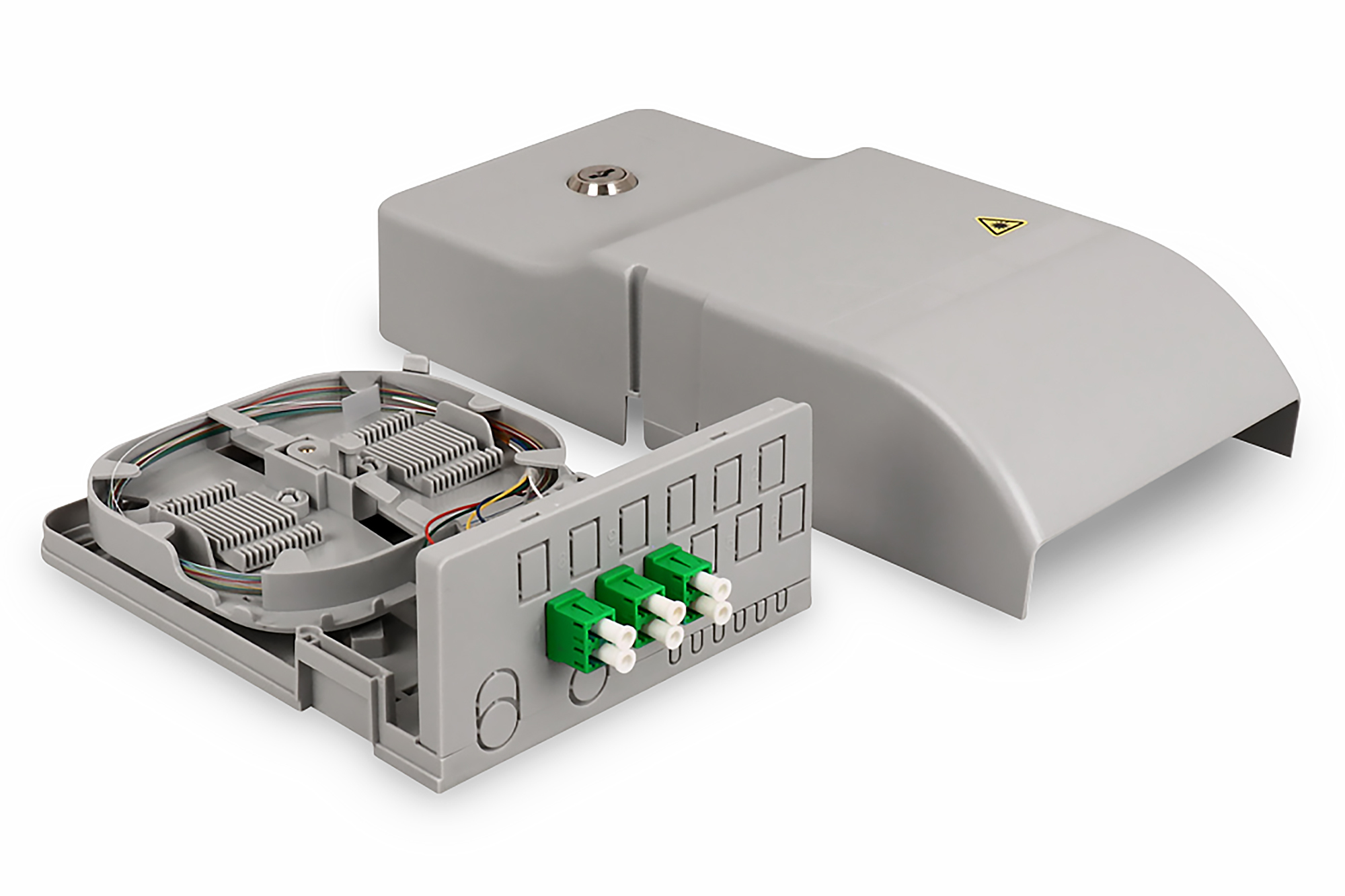 DIGITUS Ftth Haus�bergabepunkt, 3 x LC/APC Duplex