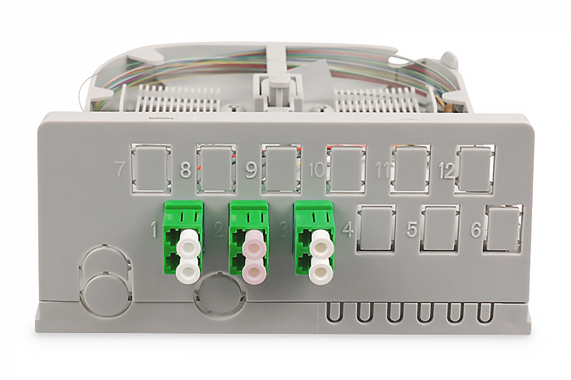 DIGITUS Ftth Haus�bergabepunkt, 3 x LC/APC Duplex