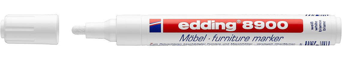 Edding 8750 permanent marker Bullet tip White