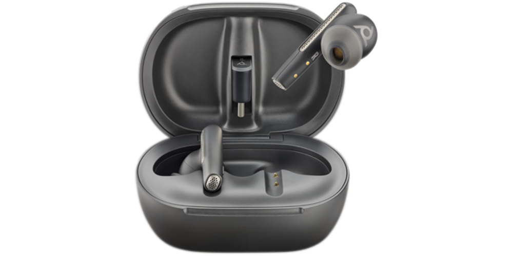 POLY Voyager Free 60+ UC TS Auriculares Inal�mbrico Dentro de o�do Llamadas/M�sica/Deporte/Uso diario Bluetooth Negro