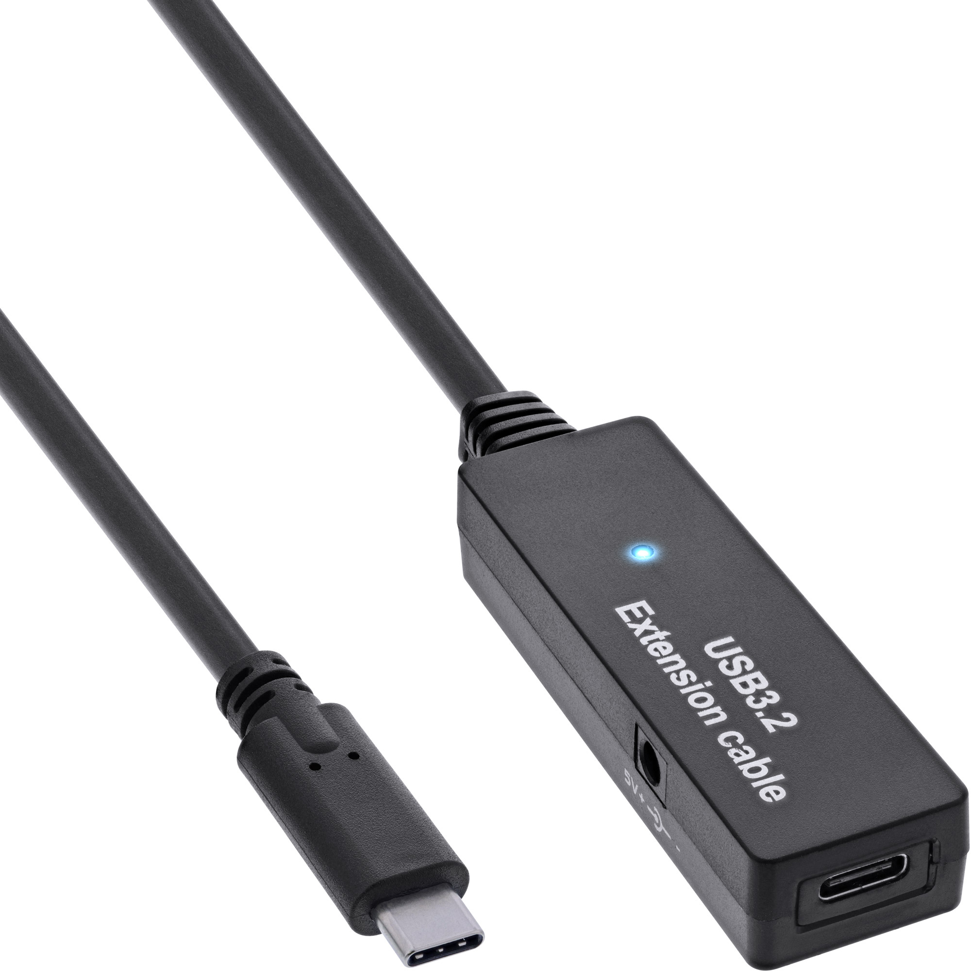 InLine USB 3.2 Gen.1 Aktiv-Verl�ngerung - USB-C Stecker an USB-C Buchse - 5m
