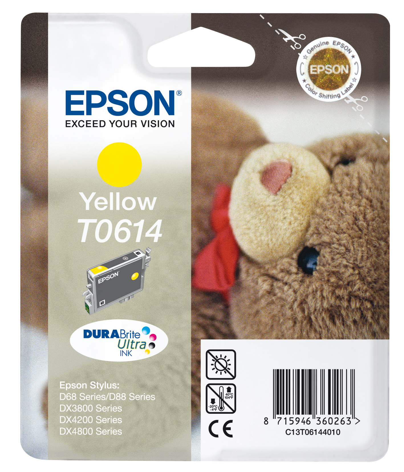 Epson Teddybear Cartucho T0614 amarillo
