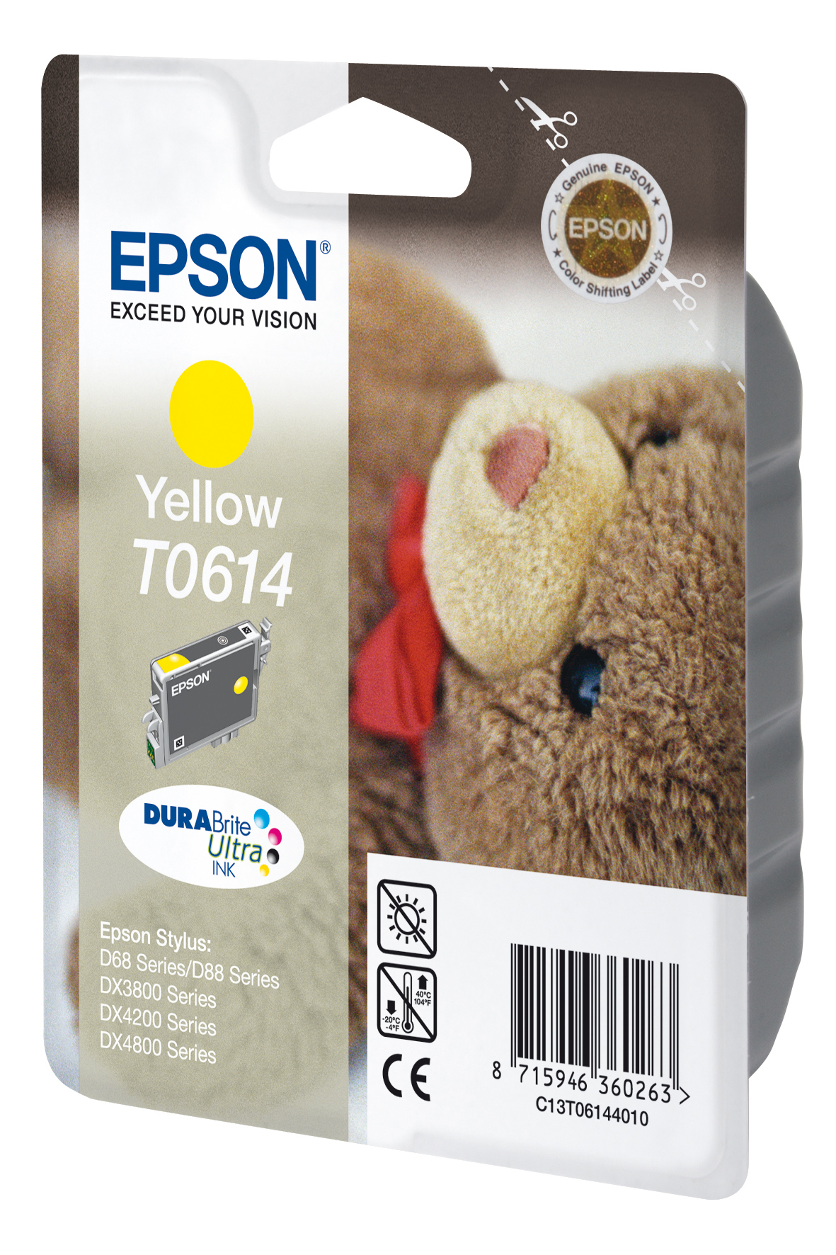Epson Teddybear Cartucho T0614 amarillo