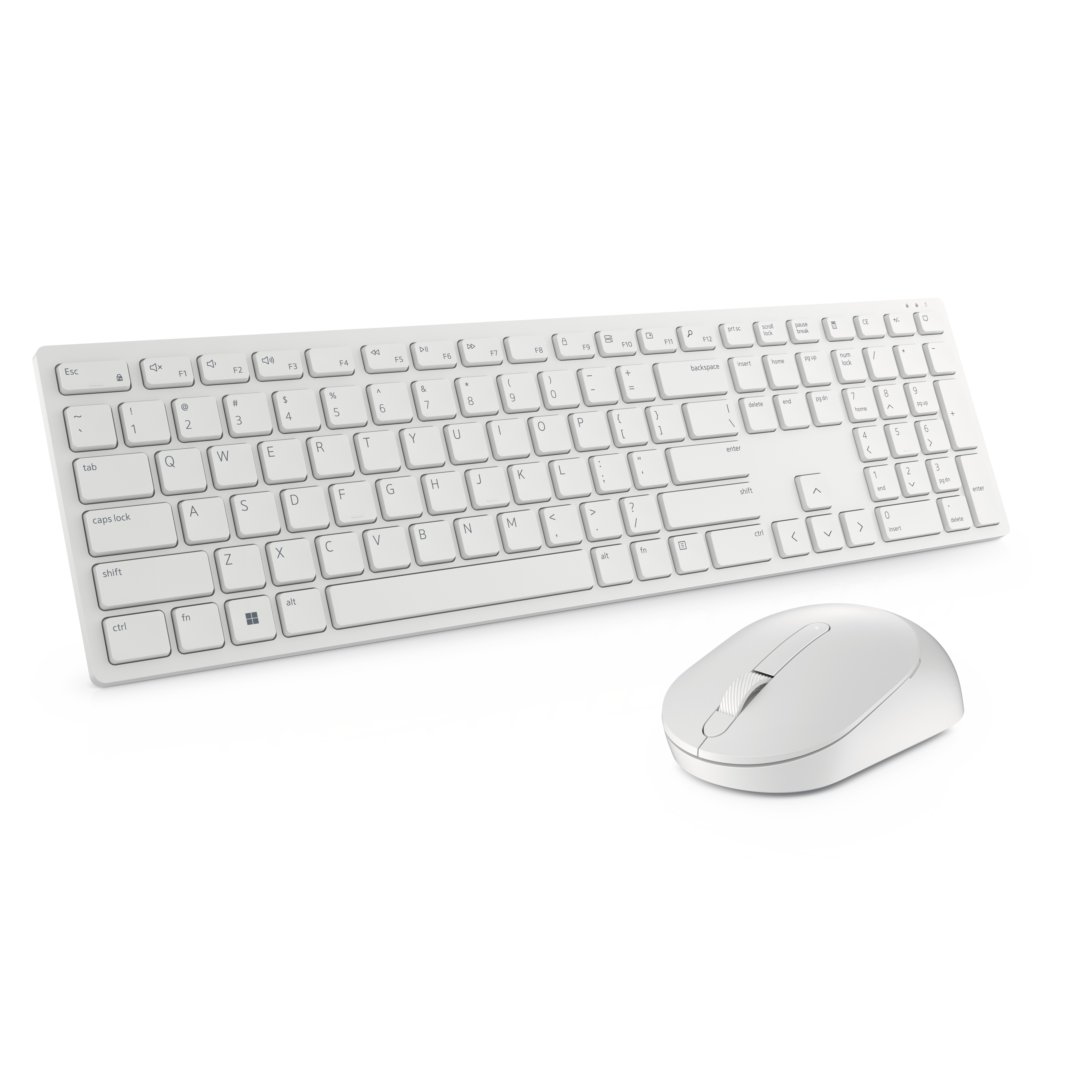 DELL KM5221W-WH tastiera Mouse incluso RF Wireless QWERTZ Tedesco Bianco