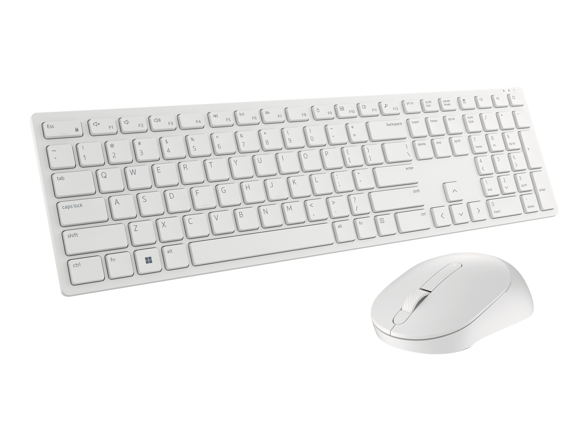 DELL KM5221W-WH tastiera Mouse incluso RF Wireless QWERTZ Tedesco Bianco