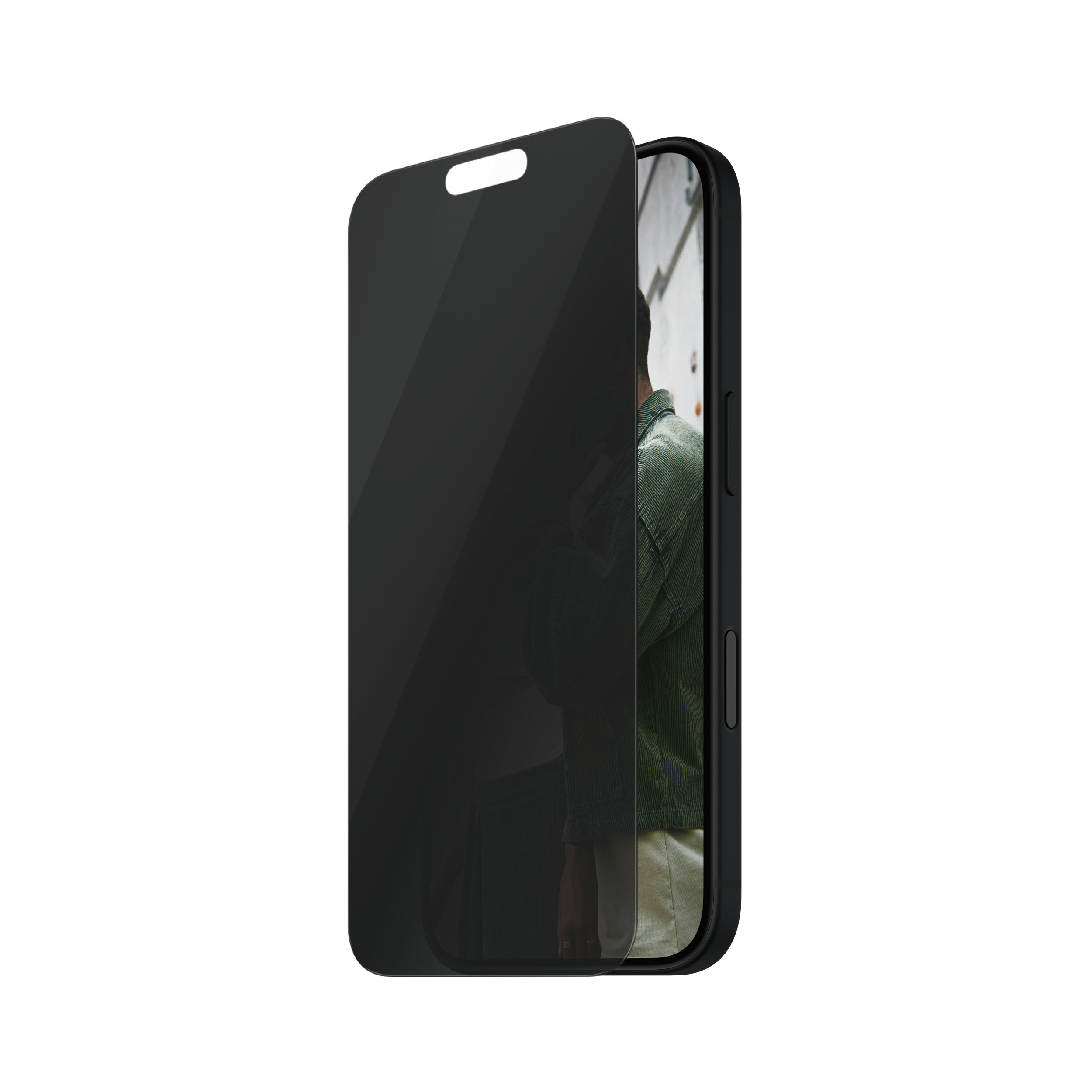 PanzerGlass SAFE. by PanzerGlass - Bildschirmschutz f�r Handy - ultrabreite Passform - Glas - mit Sichtschutzfilter - Rahmenfarbe schwarz (Packung mit 50)