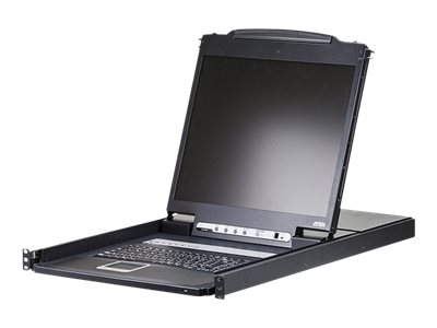 ATEN CL1308 - KVM-Konsole mit KVM-Switch - 8 Anschl�sse - PS/2, USB - 48.3 cm (19)
