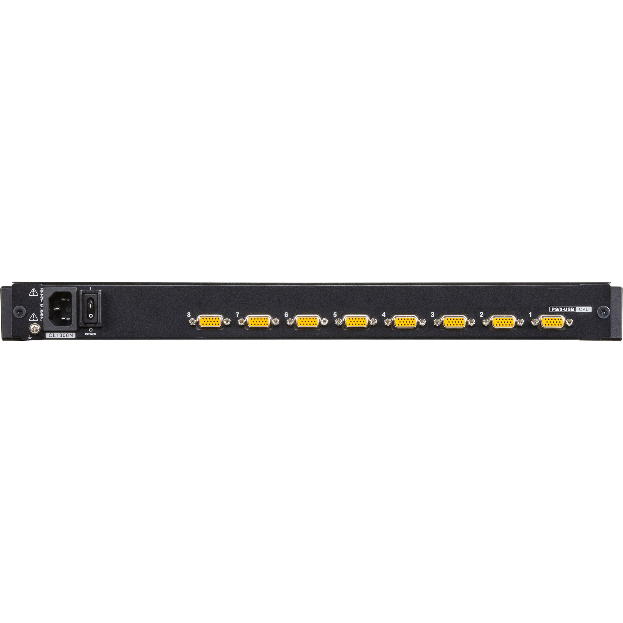 ATEN CL1308 - KVM-Konsole mit KVM-Switch - 8 Anschl�sse - PS/2, USB - 48.3 cm (19)