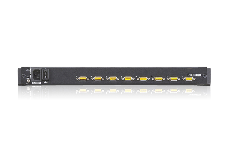 ATEN CL1308 - KVM-Konsole mit KVM-Switch - 8 Anschl�sse - PS/2, USB - 48.3 cm (19)