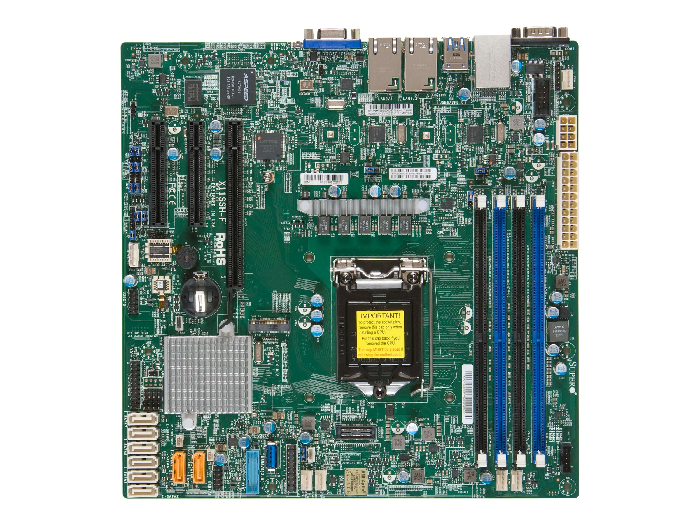 Supermicro X11SSH-F - Motherboard - micro ATX