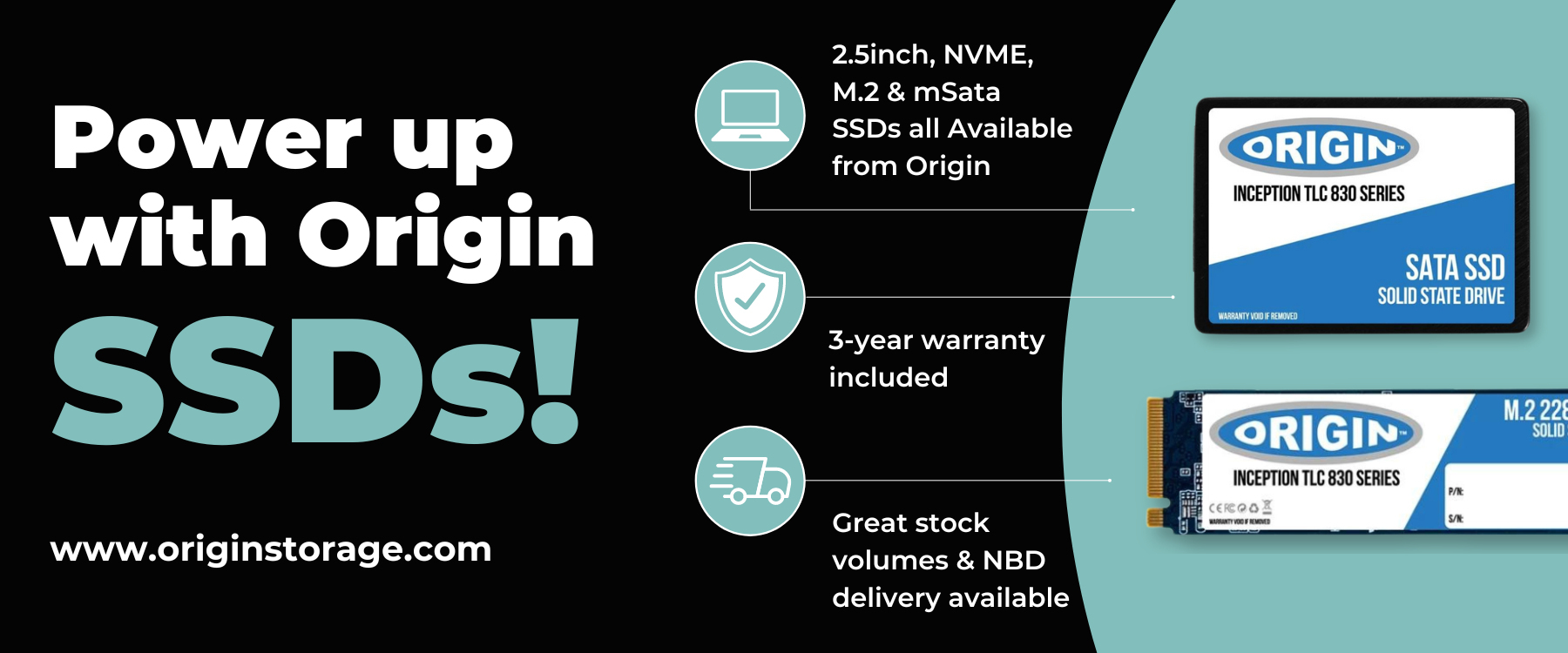 Origin Storage OTLC5123DM.2/80 disque SSD 512 Go M.2 SATA 3D TLC
