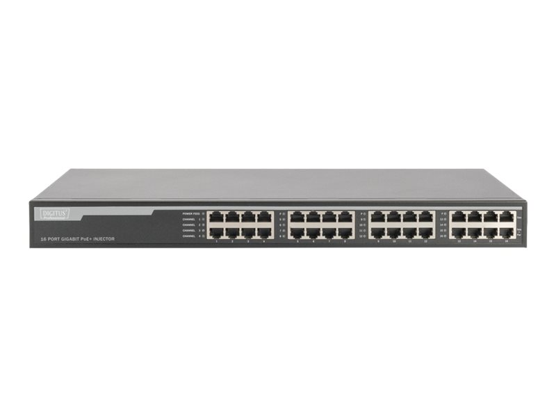 Digitus Injecteur Gigabit PoE+, 16 ports