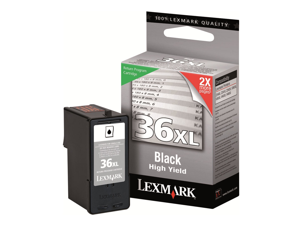Lexmark N� 36XL Black Return Program Print Cartridge ink cartridge 1 Cartridge Original
