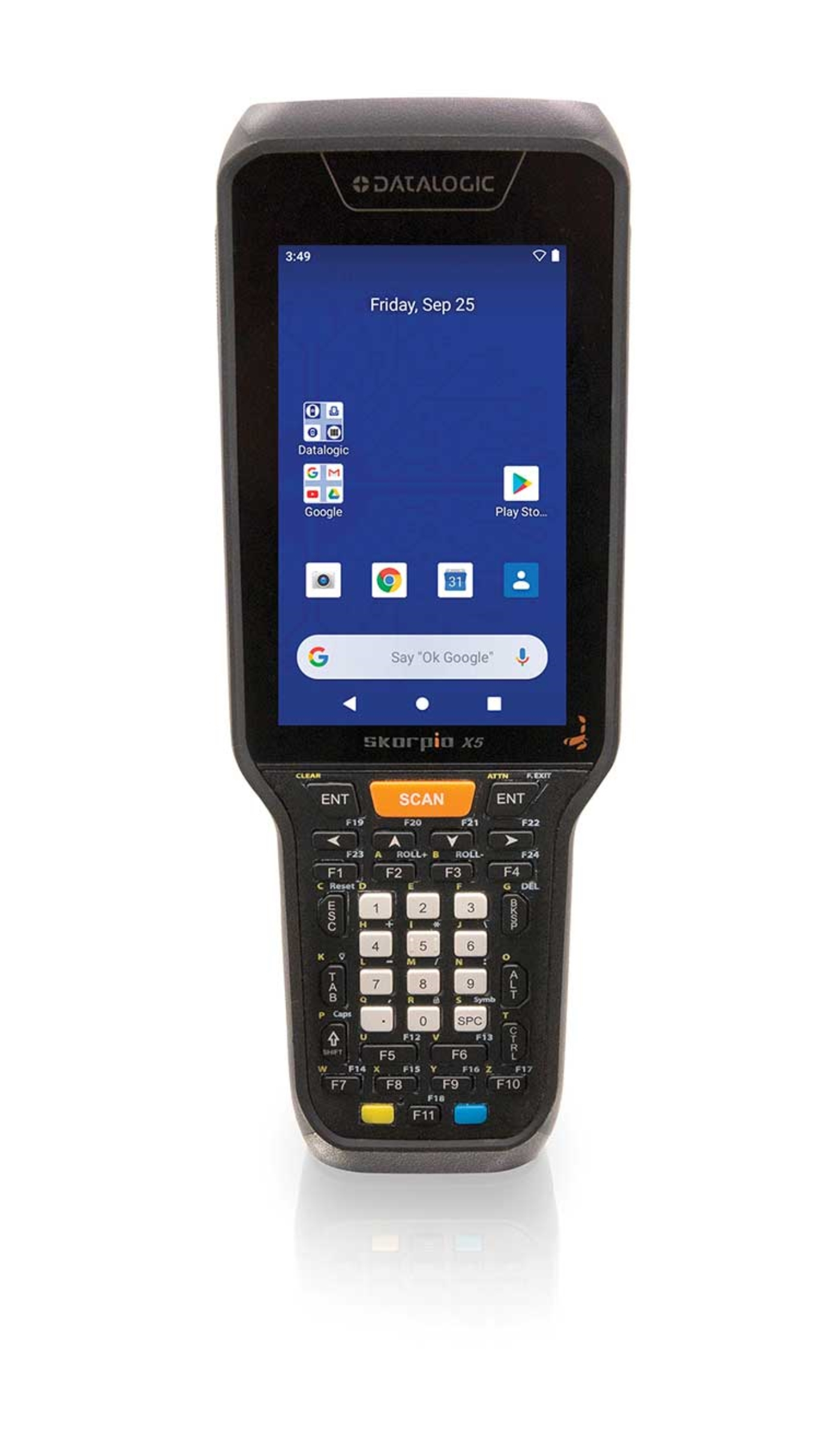 Datalogic Skorpio X5 ordinateur portable de poche 10,9 cm (4.3) 800 x 480 pixels �cran tactile 626 g Noir