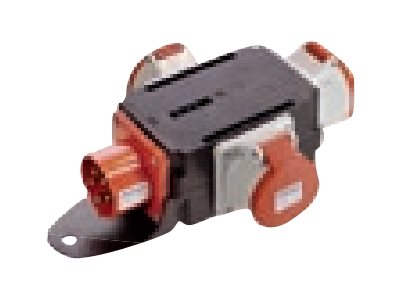 Bachmann CEE adapter - Stromverteilungseinheit - Wechselstrom 400 V - Ausgangsanschl�sse: 3 (3 x Stromversorgung)