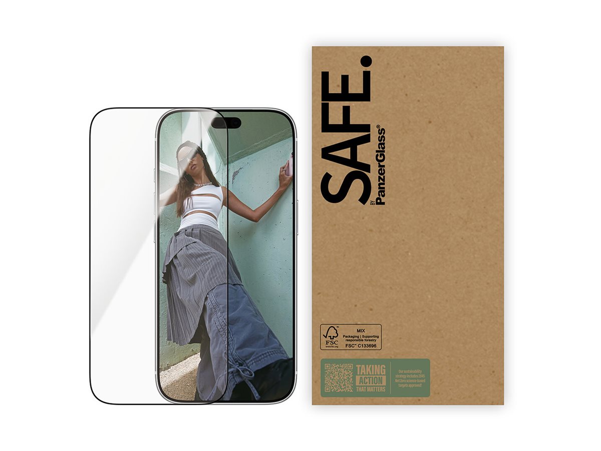 PanzerGlass SAFE. by � Screen Protector iPhone 18 Pro | 17 Pro | 17 | 16 Pro | Ultra-Wide Fit | Bulk Protector de pantalla 50 pieza(s)