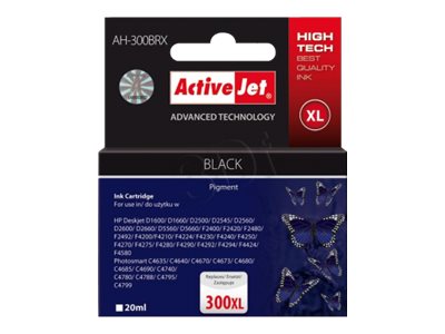 Activejet AH-C41 Premium Version - 20 ml - mit hoher Kapazitt - Schwarz - kompatibel - wiederaufbereitet - Tintenpatrone (Alternative zu: HP 300XL)