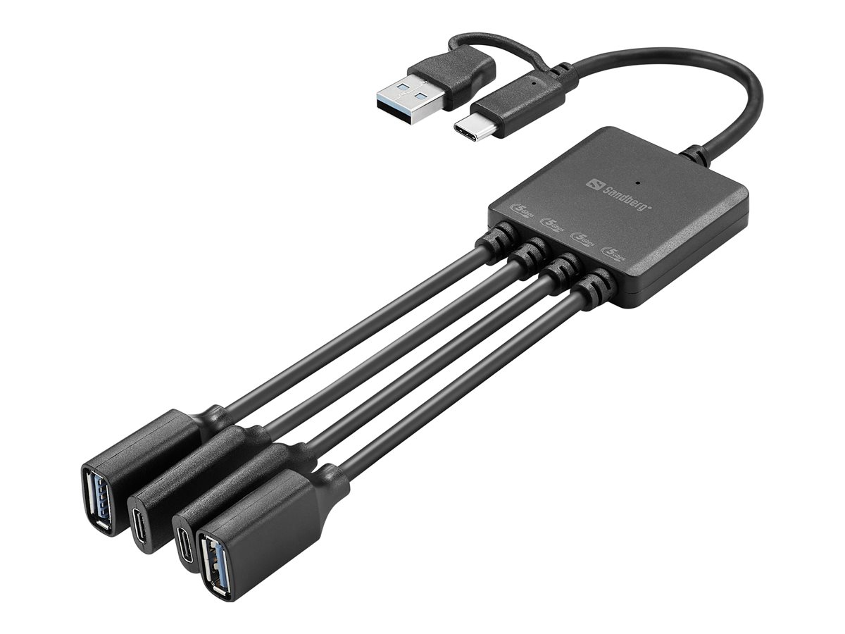Sandberg USB-C/A to 2A+2C Splitter