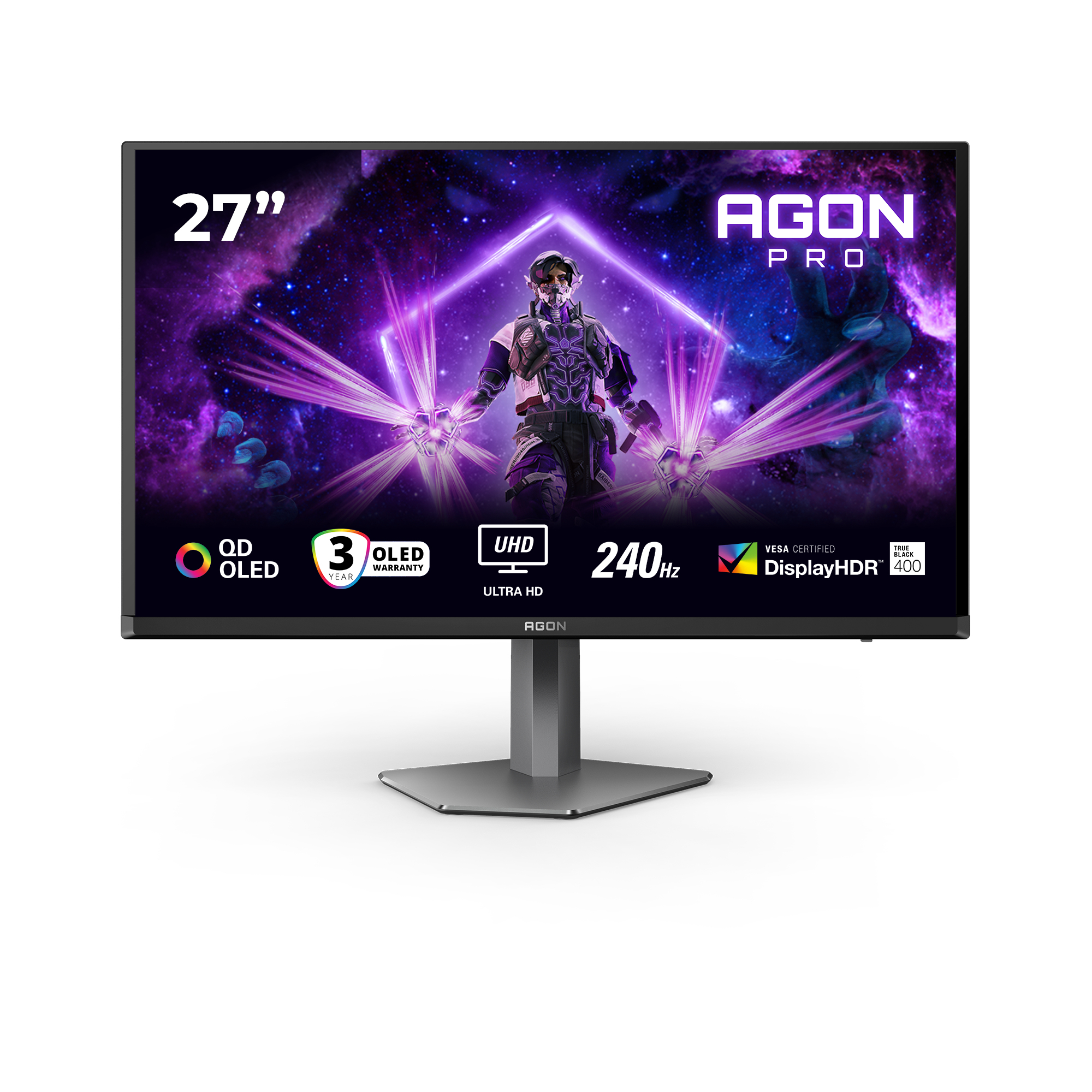 AOC G2 AG276UZD computer monitor 67.3 cm (26.5) 3840 x 2160 pixels 4K Ultra HD OLED Black