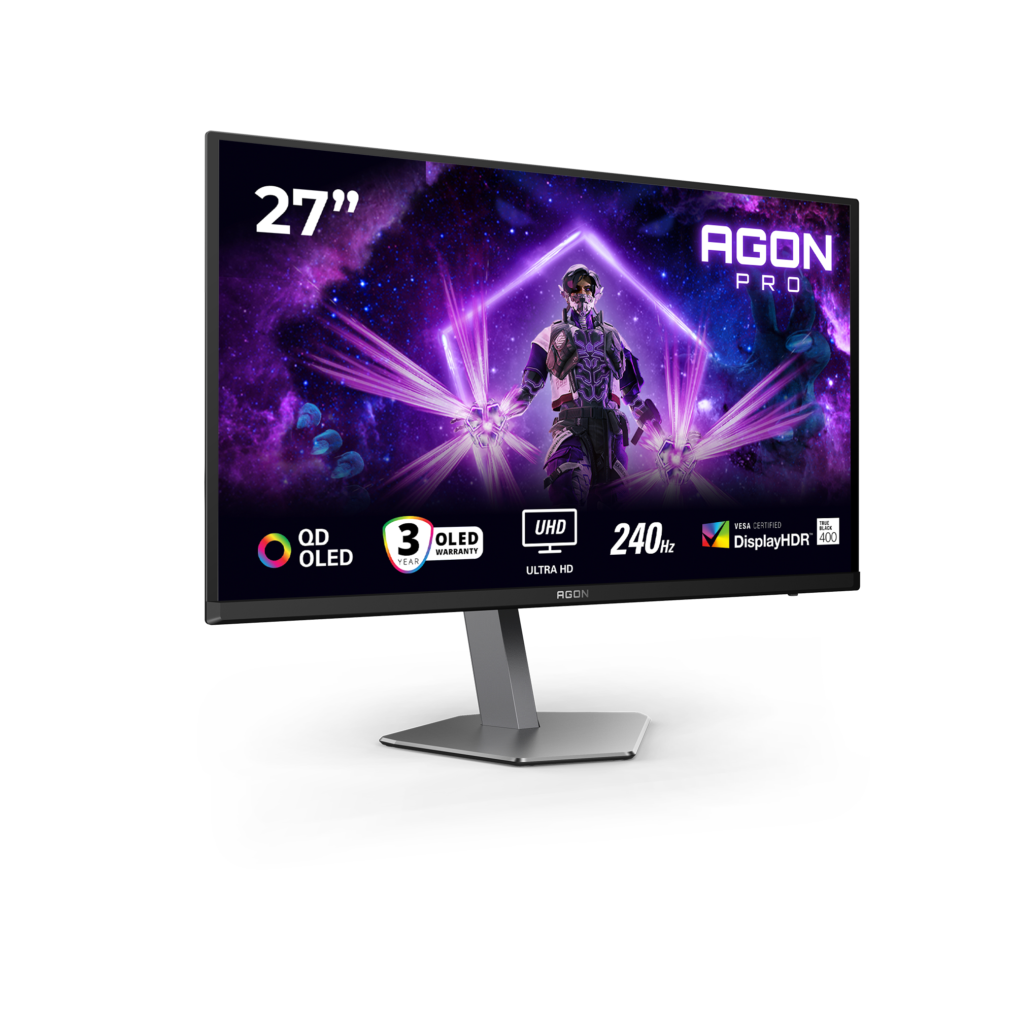 AOC G2 AG276UZD computer monitor 67.3 cm (26.5) 3840 x 2160 pixels 4K Ultra HD OLED Black