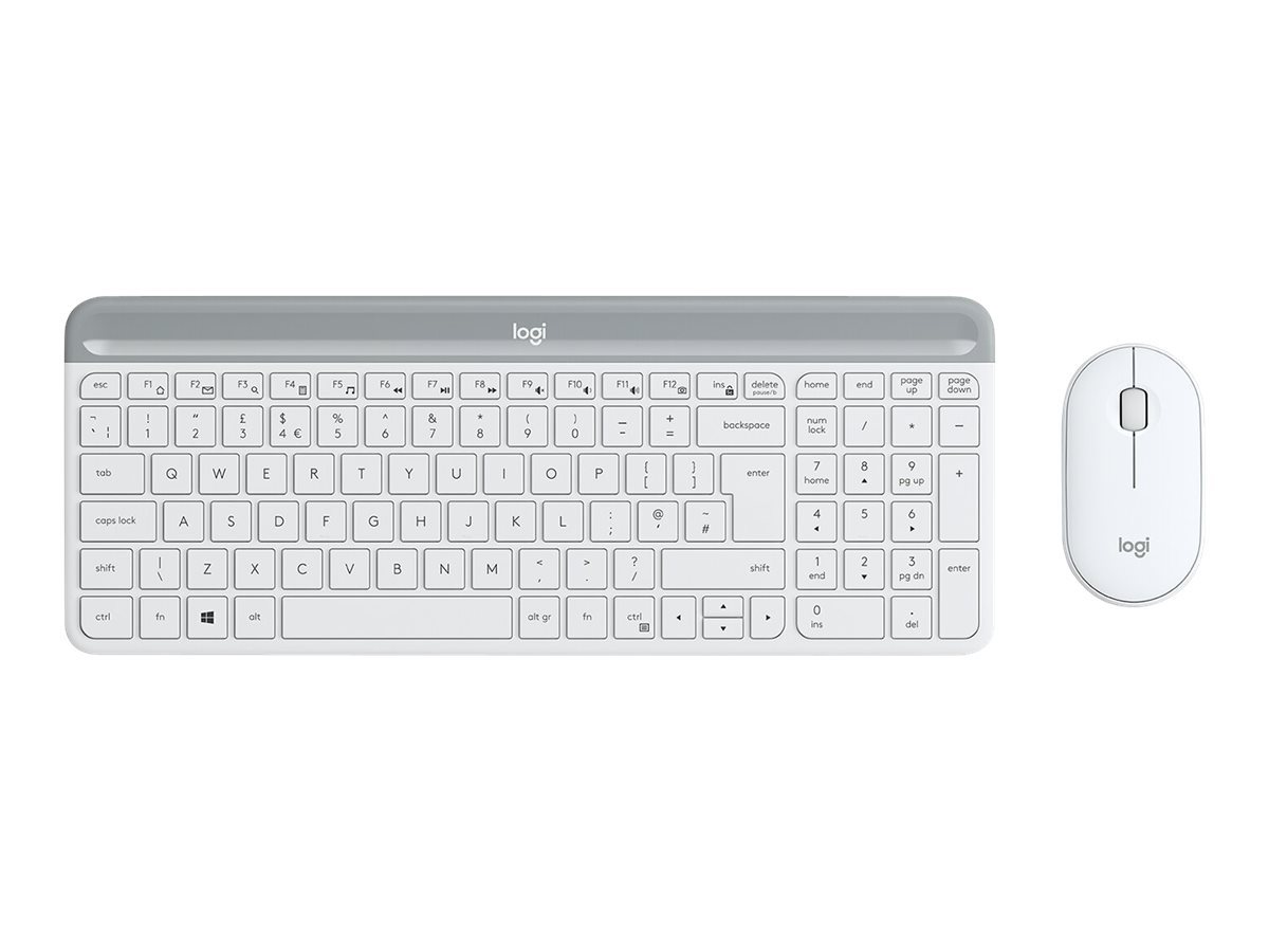 Logitech MK470 teclado Rat�n incluido Universal RF inal�mbrico QWERTY Ingl�s del Reino Unido Blanco