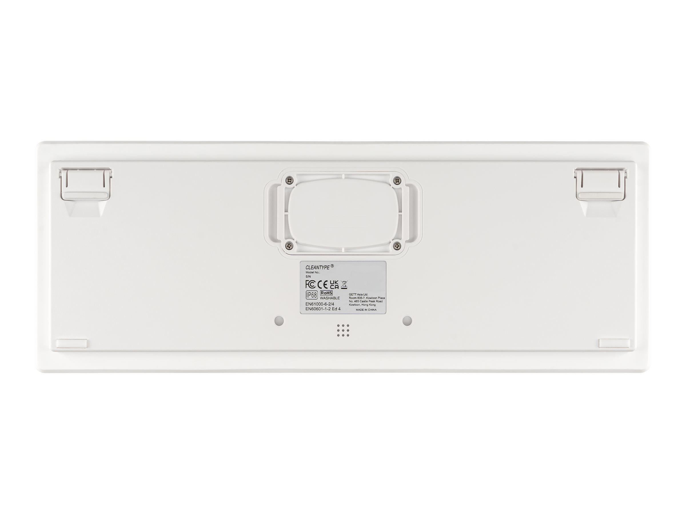 GETT Cleantype Xtra Touch Protect WL kabellose Silikontastatur mit Touchpad IP68