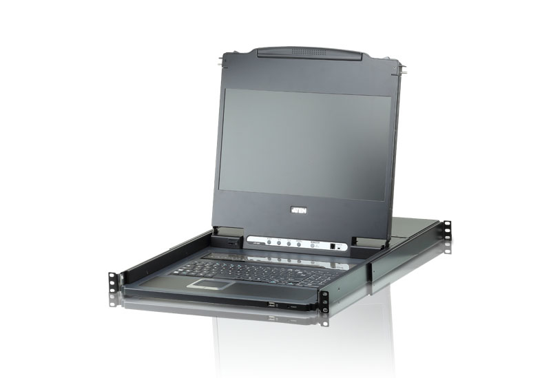 ATEN CL6708MW - KVM-Konsole mit KVM-Switch - 8 Anschl�sse - USB - Schweizer - 43.9 cm (17.3)
