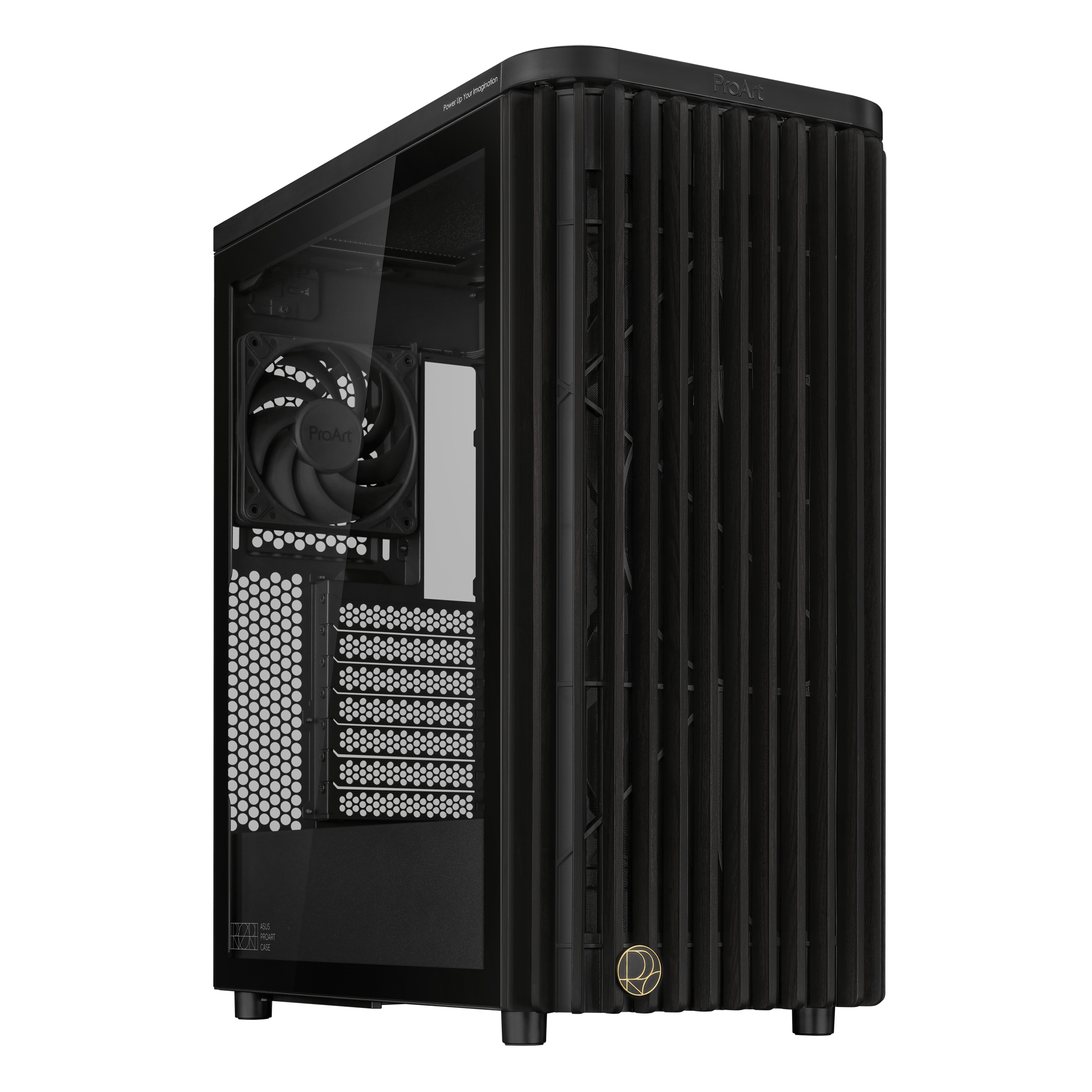 ASUS ProArt PA401 - Wood Edition - Tower - ATX - Seitenteil mit Fenster (geh�rtetes Glas)
