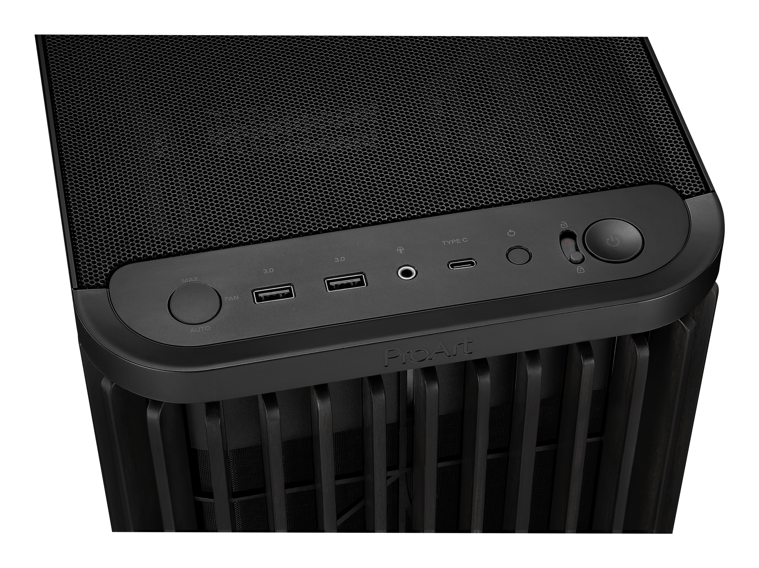 ASUS ProArt PA401 - Wood Edition - Tower - ATX - Seitenteil mit Fenster (geh�rtetes Glas)
