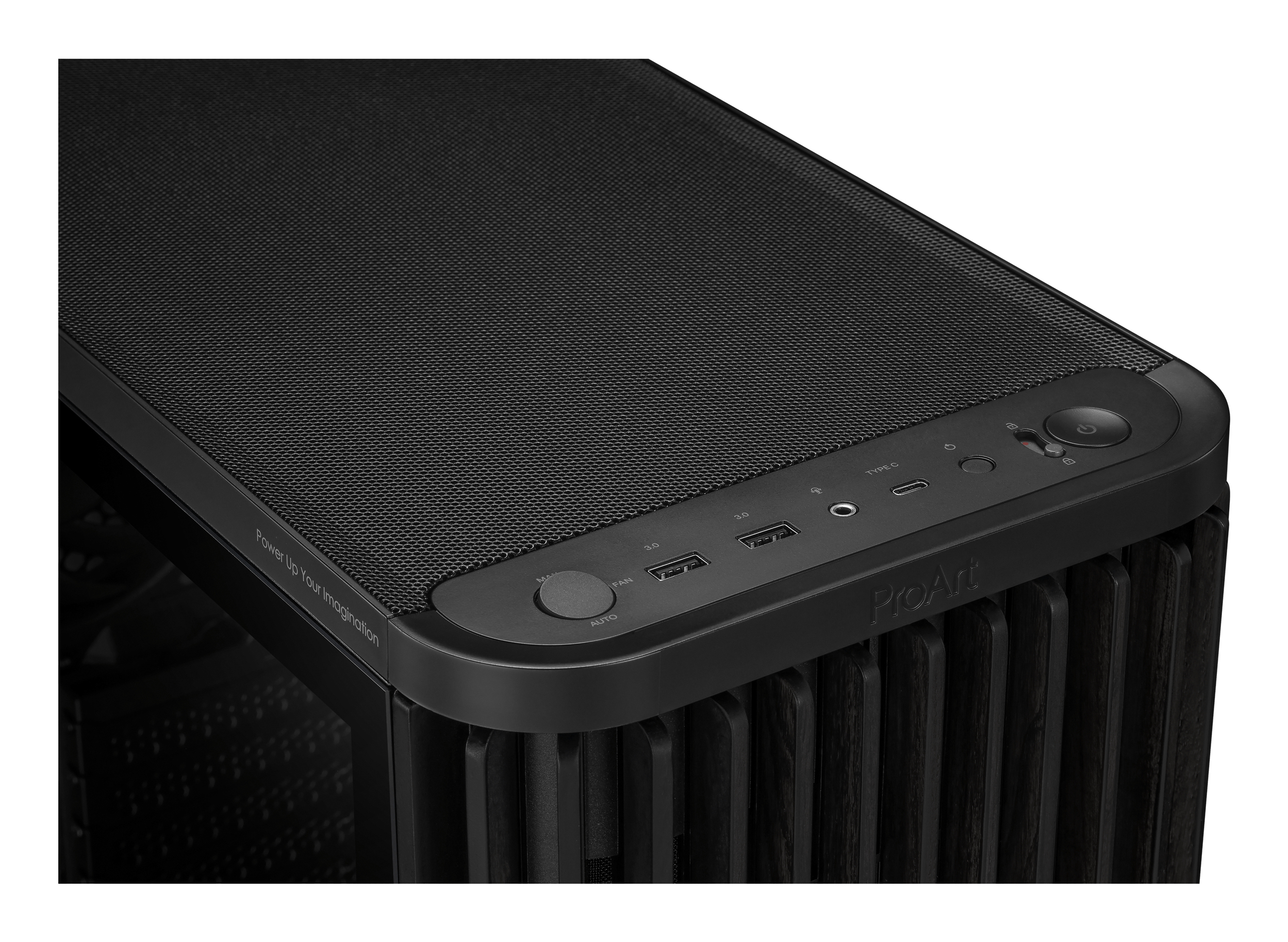 ASUS ProArt PA401 - Wood Edition - Tower - ATX - Seitenteil mit Fenster (geh�rtetes Glas)