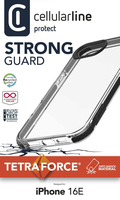 Cellularline Strong Guard Case - fr Apple iPhone 16e - Clear
