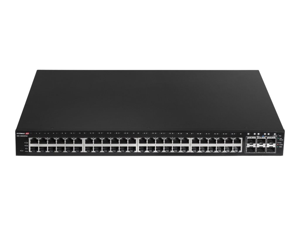 Edimax Pro IGS-5654PLX - Switch - Industrie, berwachung, VLAN, PoE+, Web, Smart - Smart - 48 x 10/100/1000 (PoE+)