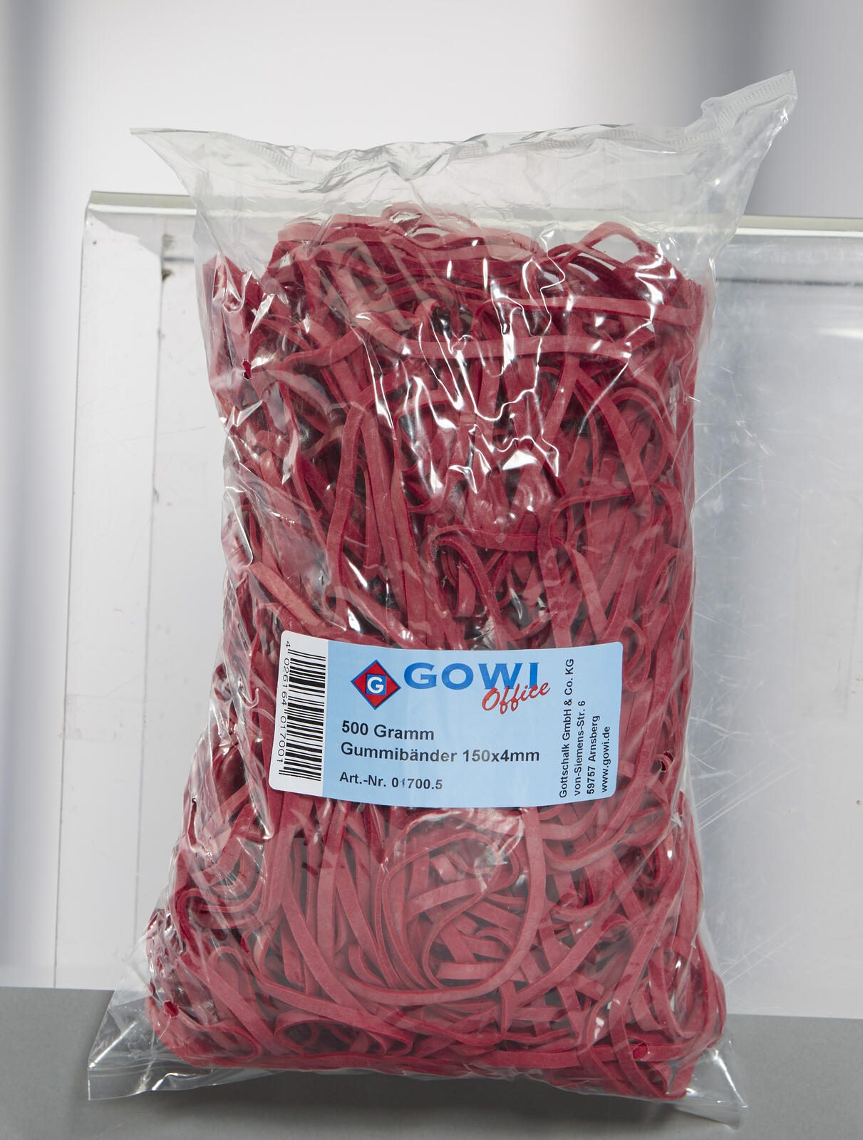 Gowi Gummib�nder rot