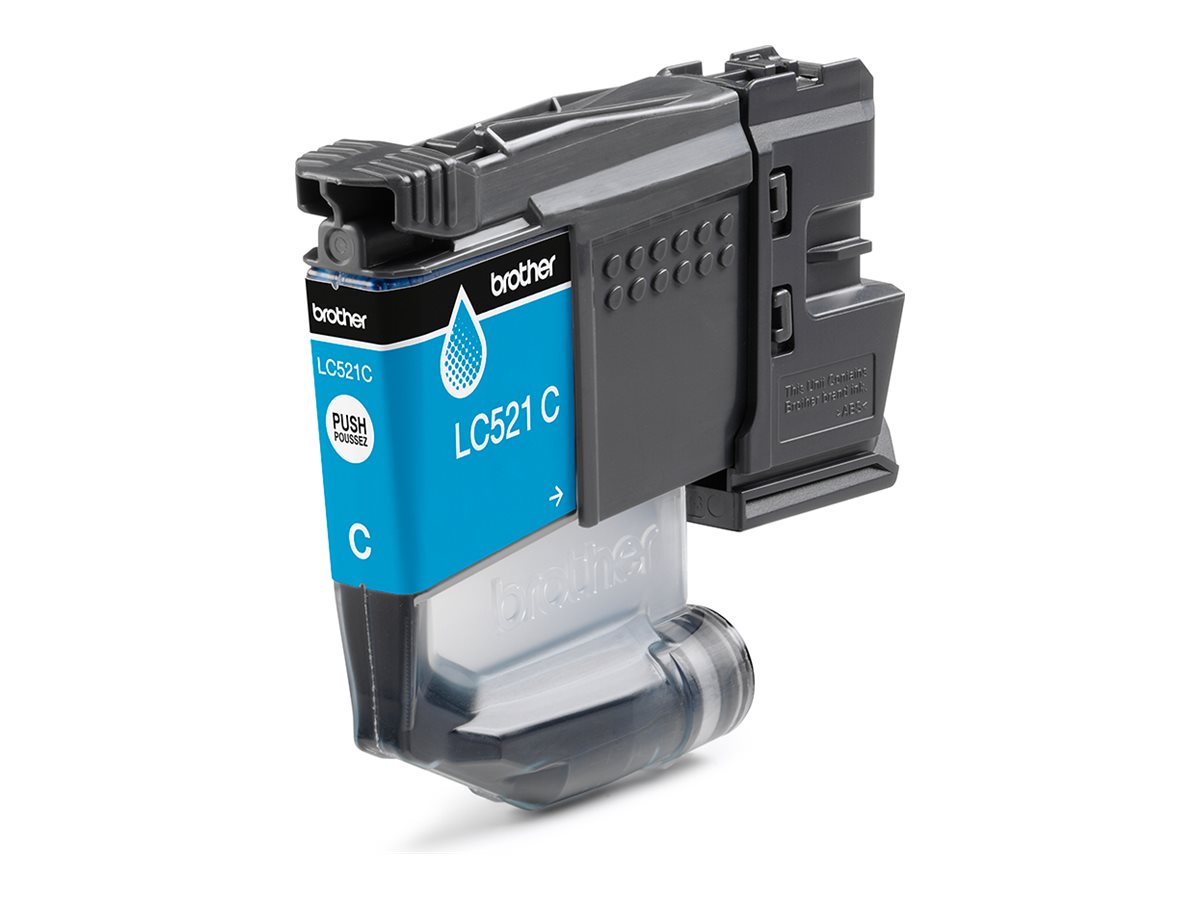 Brother LC521C Genuine Ink Cartridge - Cyan
