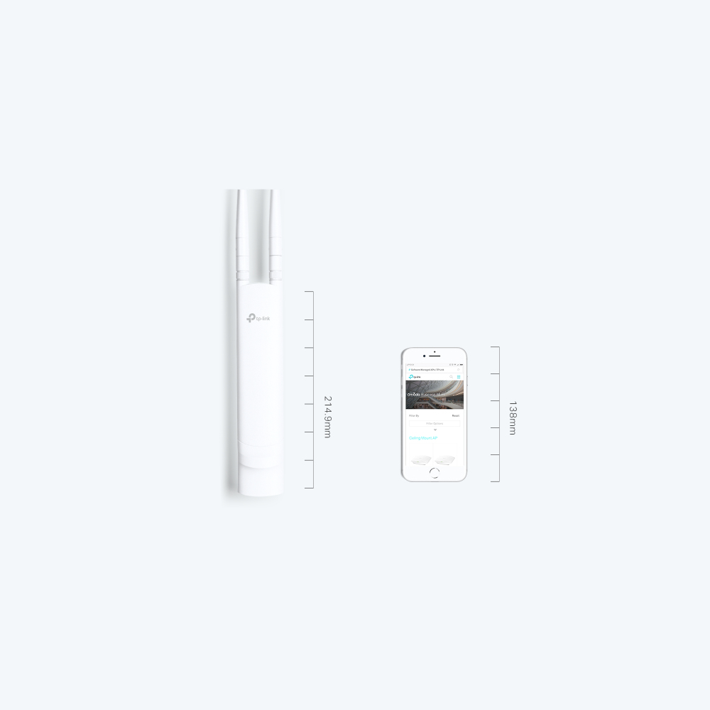 TP-Link EAP113-Outdoor 300 Mbit/s Blanco Energ�a sobre Ethernet (PoE)