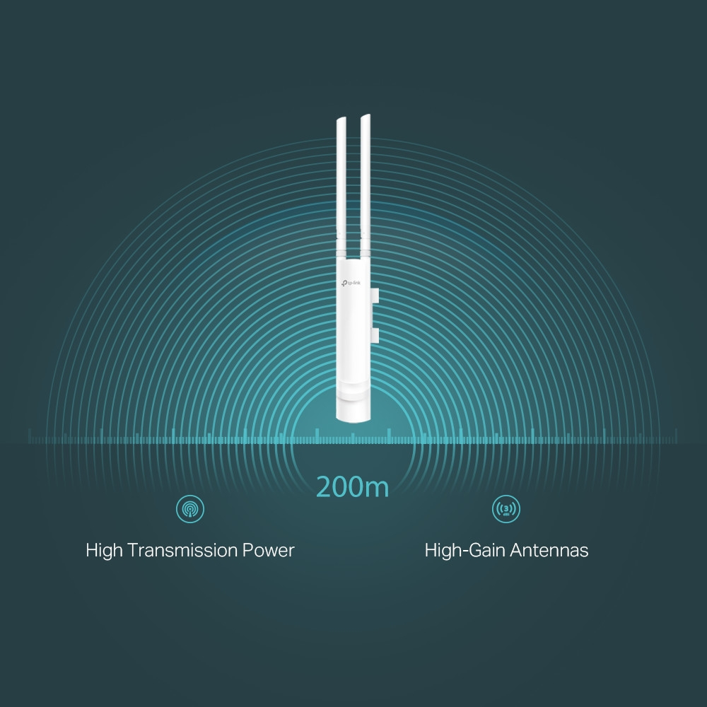 TP-Link EAP113-Outdoor 300 Mbit/s Blanco Energ�a sobre Ethernet (PoE)
