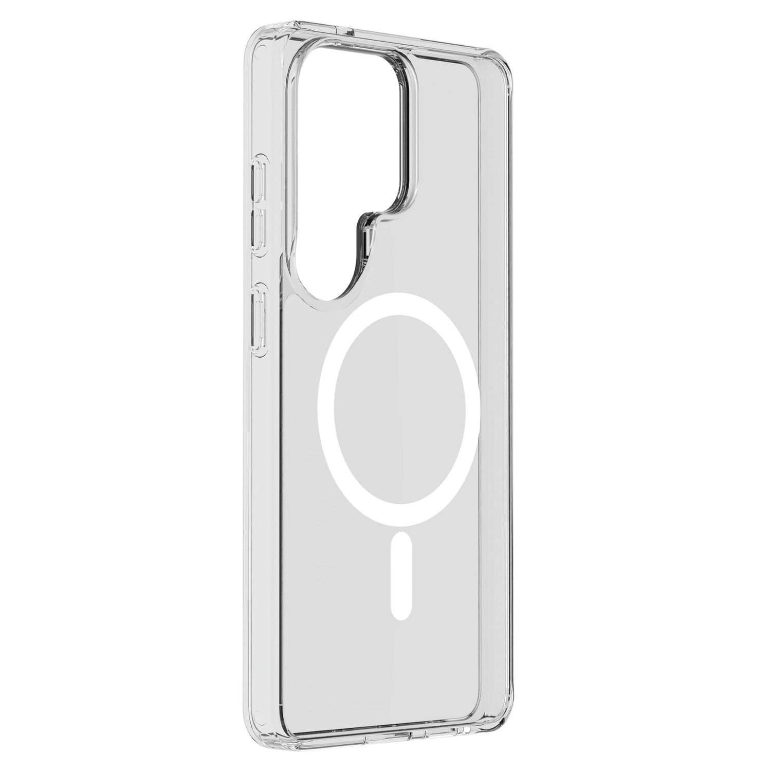 Cellularline Clear Mag - Galaxy S26 Ultra Custodia trasparente ultra resistente con bordo in gomma, compatibile con ecosistema Qi2 e accessori magnetici, trattata contro l ingiallimento.