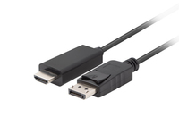Lanberg CA-DPHD-11CC-0018-BK - DisplayPort - HDMI - 1,8 m - Schwarz