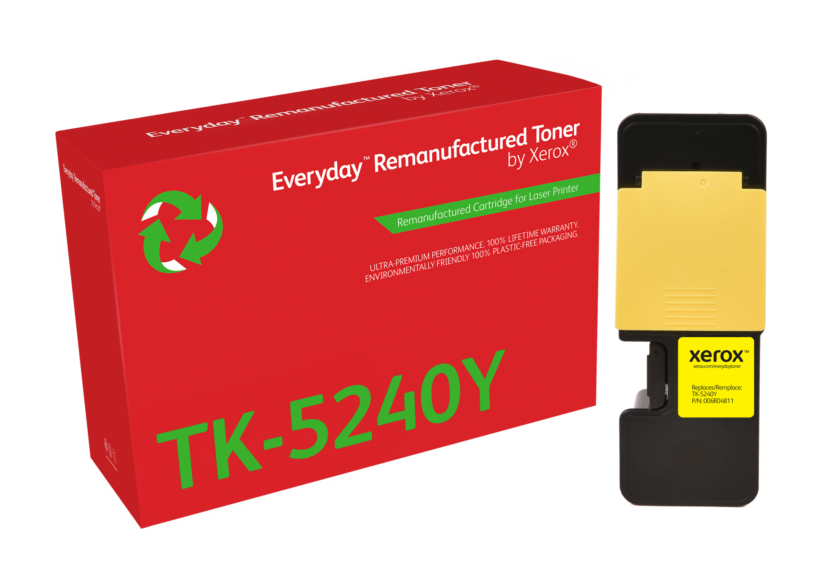 Remanufacturado Everyday Tner Everyday Amarillo remanufacturado de Xerox es compatible con Kyocera TK-5240Y, Capacidad estndar