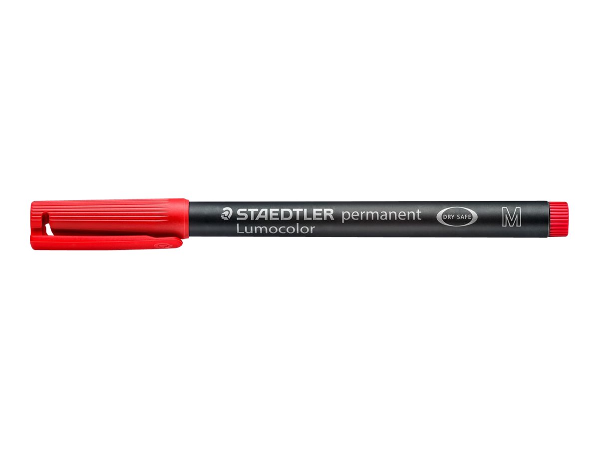 STAEDTLER Lumocolor 317 - Marker - permanent - Schwarz, Rot, Blau, Gr�n - 1 mm - Mittel (Packung mit 4)