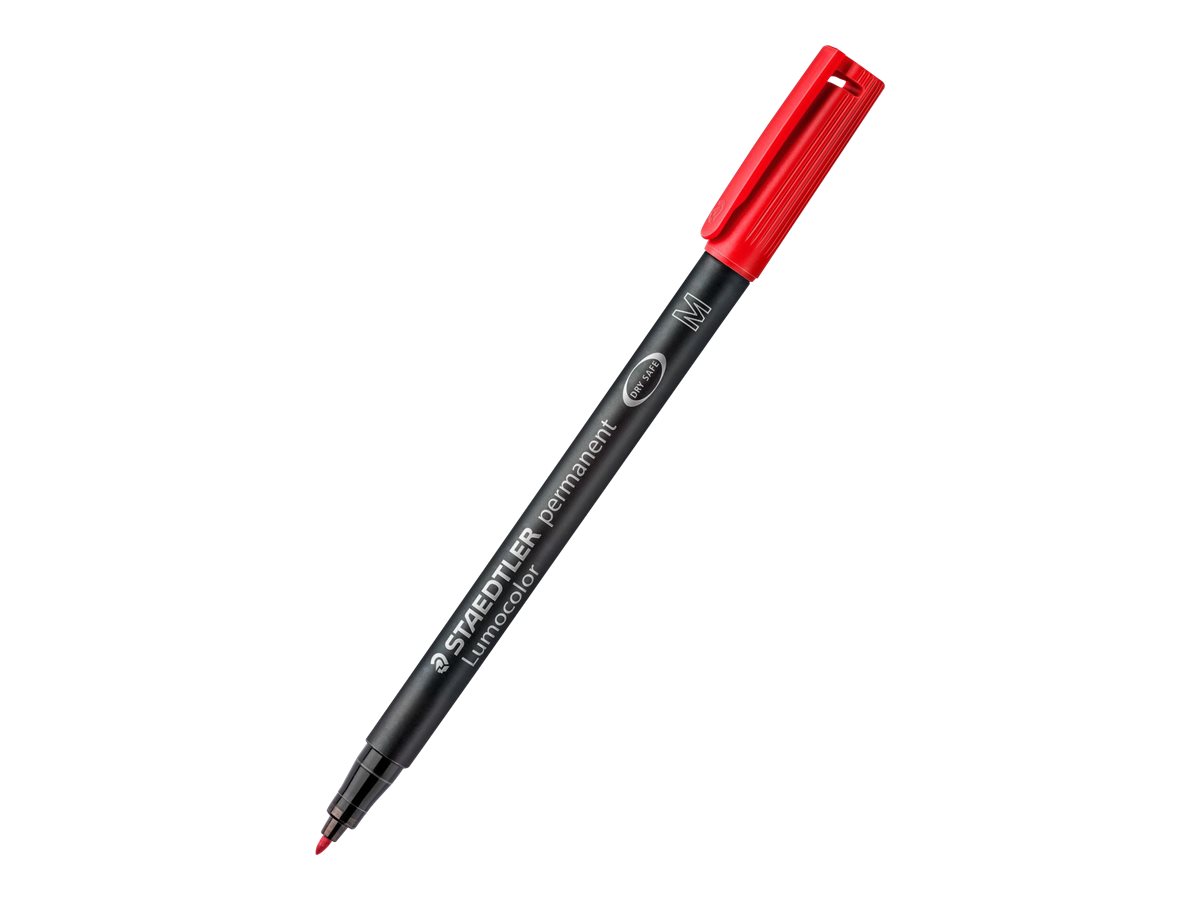 STAEDTLER Lumocolor 317 - Marker - permanent - Schwarz, Rot, Blau, Gr�n - 1 mm - Mittel (Packung mit 4)