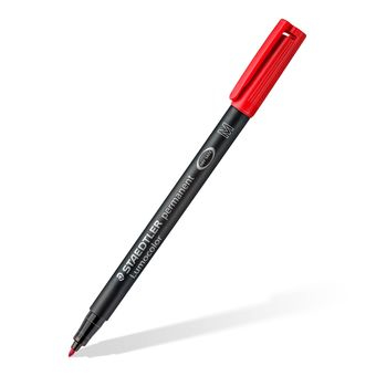 STAEDTLER Lumocolor 317 - Marker - permanent - Schwarz, Rot, Blau, Gr�n - 1 mm - Mittel (Packung mit 4)