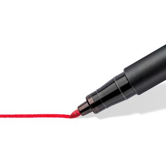 STAEDTLER Lumocolor 317 - Marker - permanent - Schwarz, Rot, Blau, Gr�n - 1 mm - Mittel (Packung mit 4)