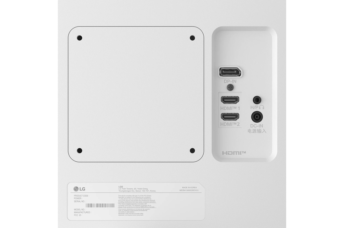 LG 27US500-W �cran plat de PC 68,6 cm (27) 3840 x 2160 pixels 4K Ultra HD LCD Blanc