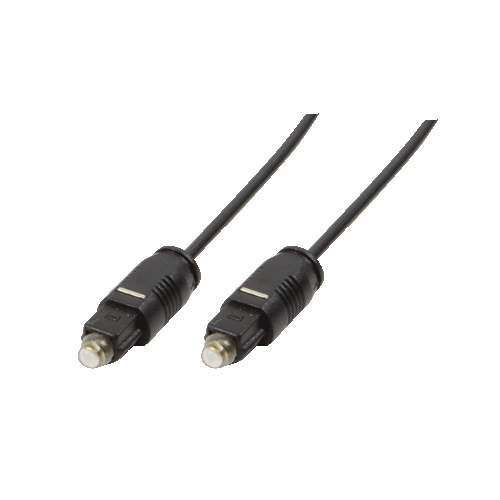 LogiLink Toslink - Toslink, 0.5m cable de audio 0,5 m Negro