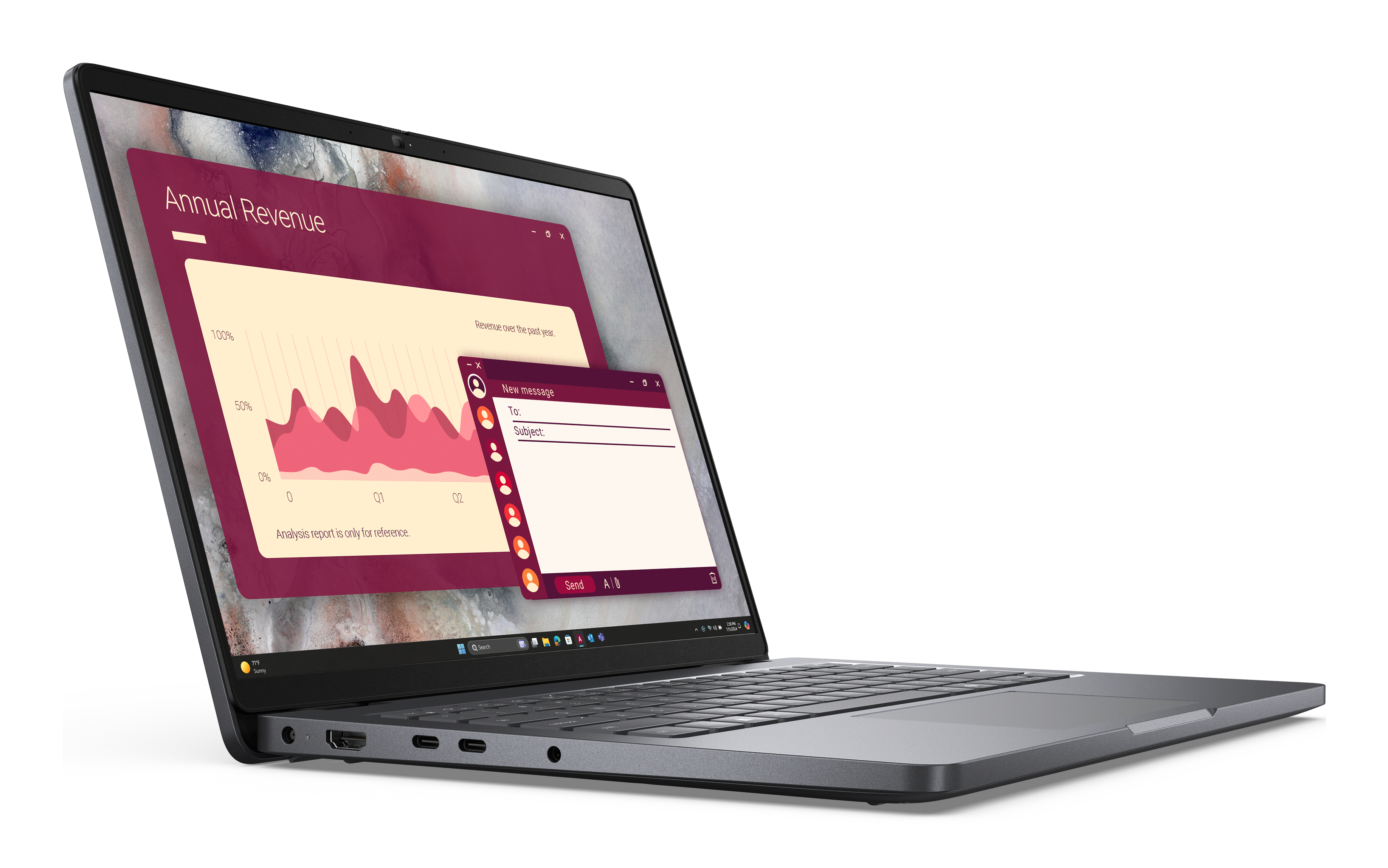 Dell Pro 14 PC14250 - Intel Core Ultra 5 225U / 1.5 GHz - Win 11 Pro - Intel Graphics - 16 GB RAM - 512 GB SSD NVMe - 35.56 cm (14)